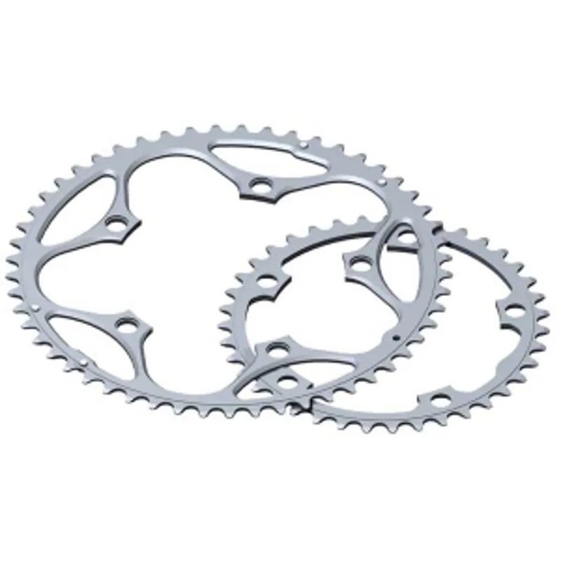 Stronglight 130PCD Type S 5083 Series Shimano 5-Arm Road Chainrings in Silver